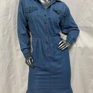 Erika-co Women's Blue and Green Dress